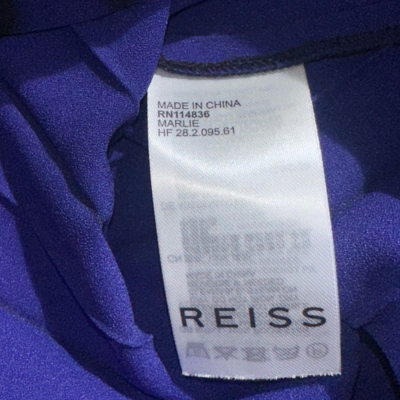 REISS Marlie Knife Pleat Ombré Midi Skirt In Purple & Black Size 4 EUC! - Picture 12 of 13
